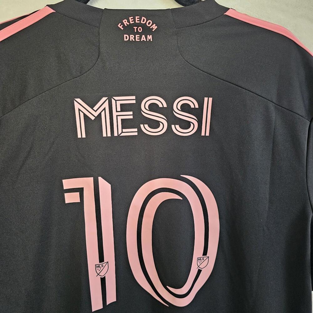Adidas 23/24 Inter Miami CF Away Lionel Messi Authentic Jersey Size 2XL - JE9744 - Picture 9 of 11